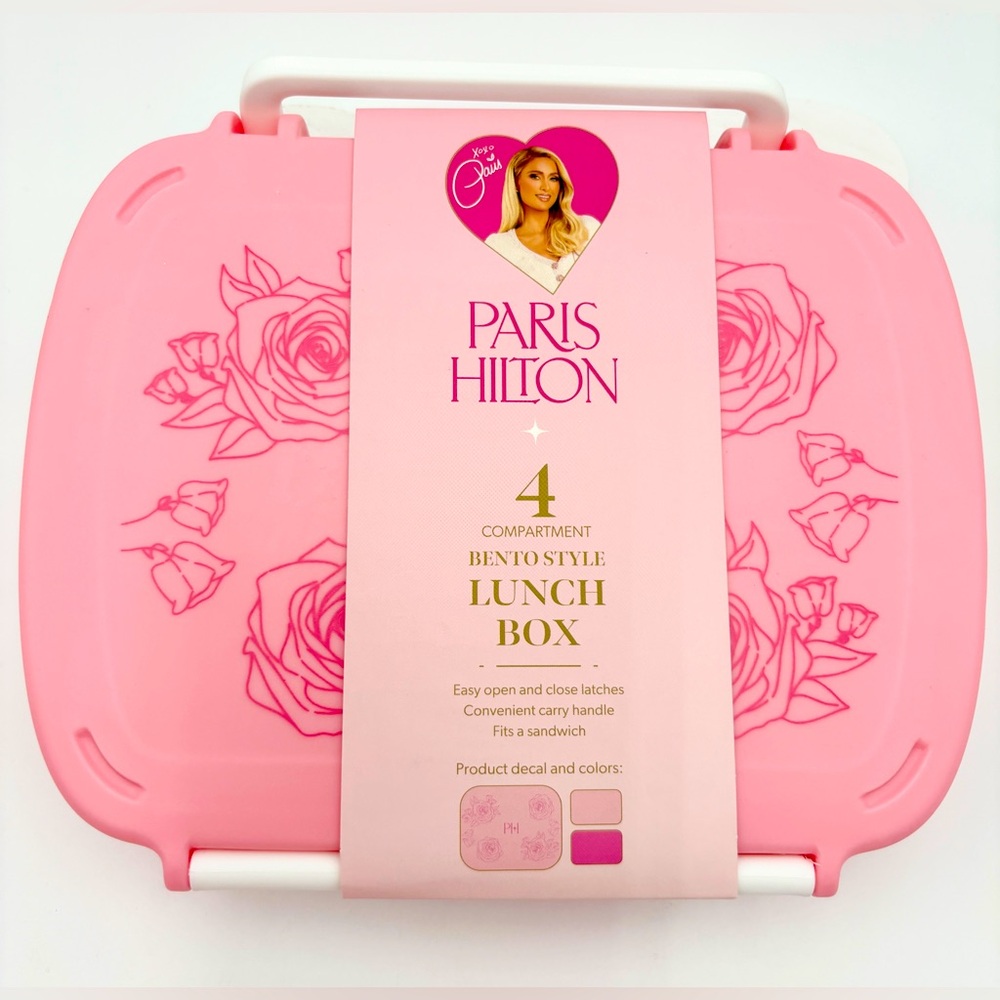 PARIS HILTON‎ Pink Rose Coquette Bento Box Lunch Container NWT